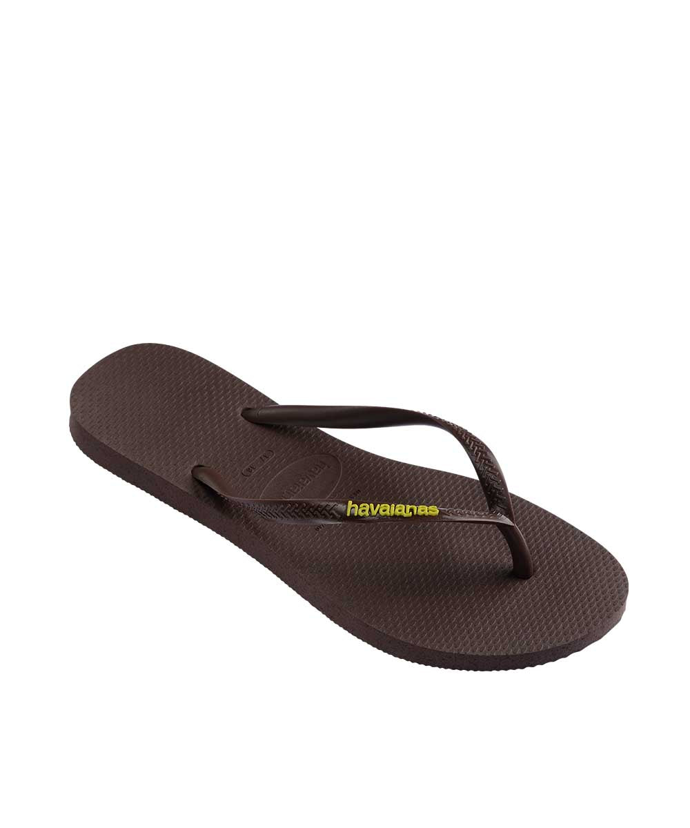 Havaianas Women's Slim Rubber Logo Thong