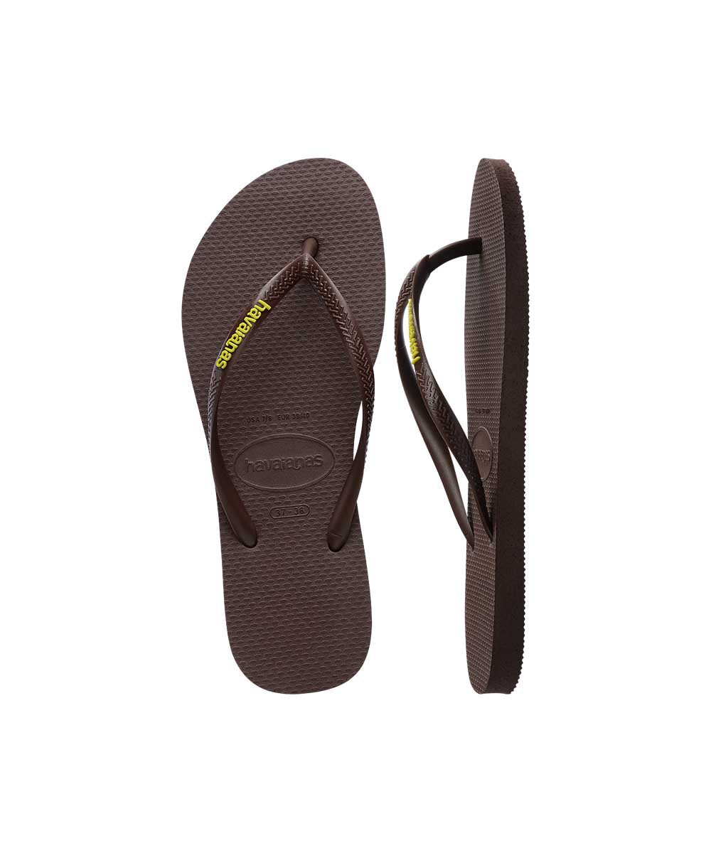 Havaianas Women's Slim Rubber Logo Thong
