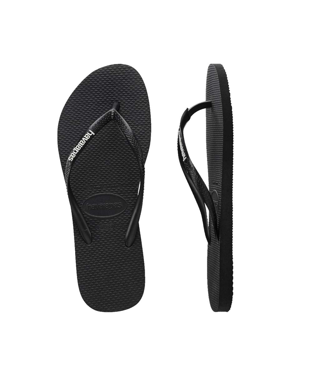 Havaianas Women's Slim Rubber Logo Thongs Main image