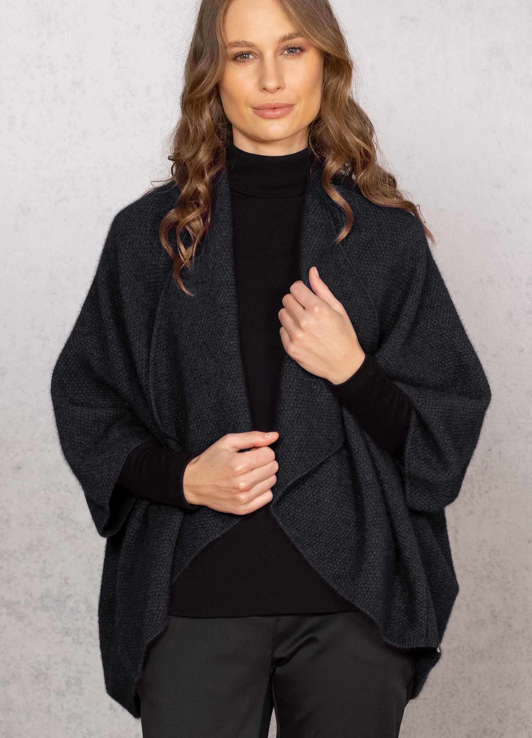 Women's Longline Merino Possum Wrap Main image