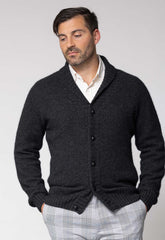 Men's Merino Possum Shawl Collar Cardigan