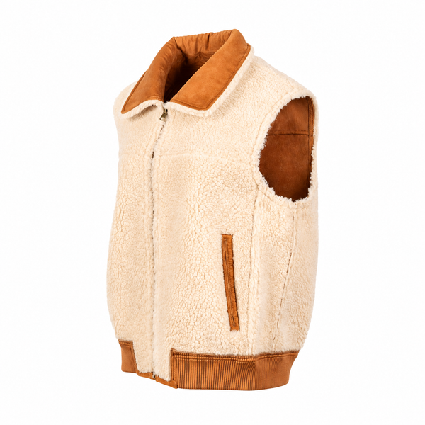 UGG Women's Lorne Reversible Zip Vest - Chestnut/Natural