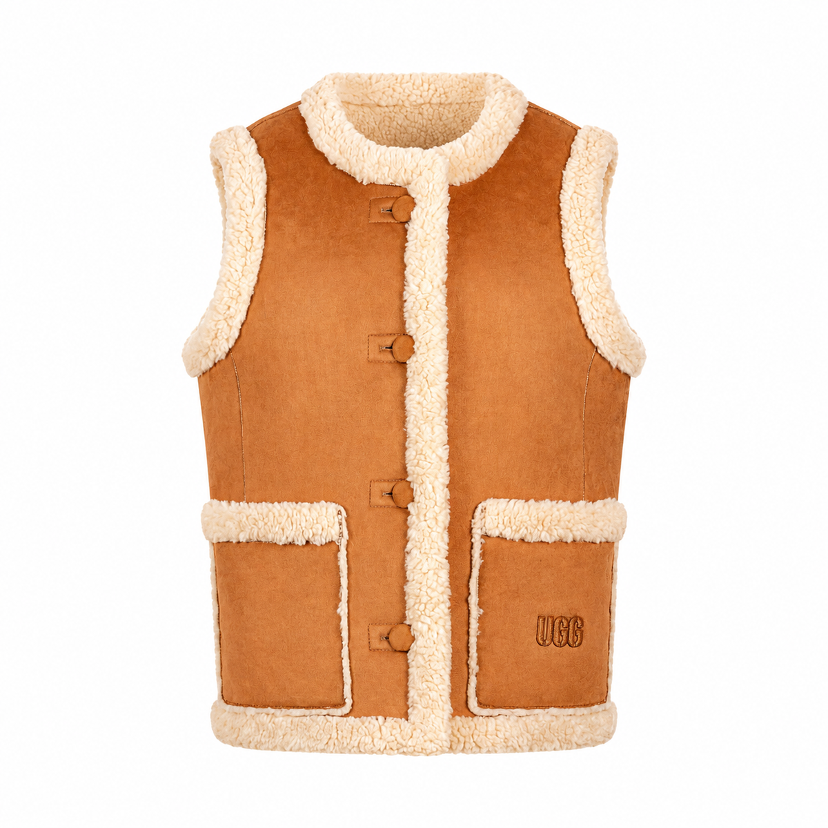 UGG Women's Noosa Reversible Vest - Chestnut/Natural Main image