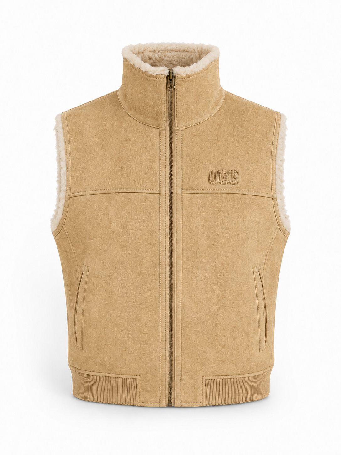 UGG Women's Lorne Reversible Zip Vest - Almond/Natural