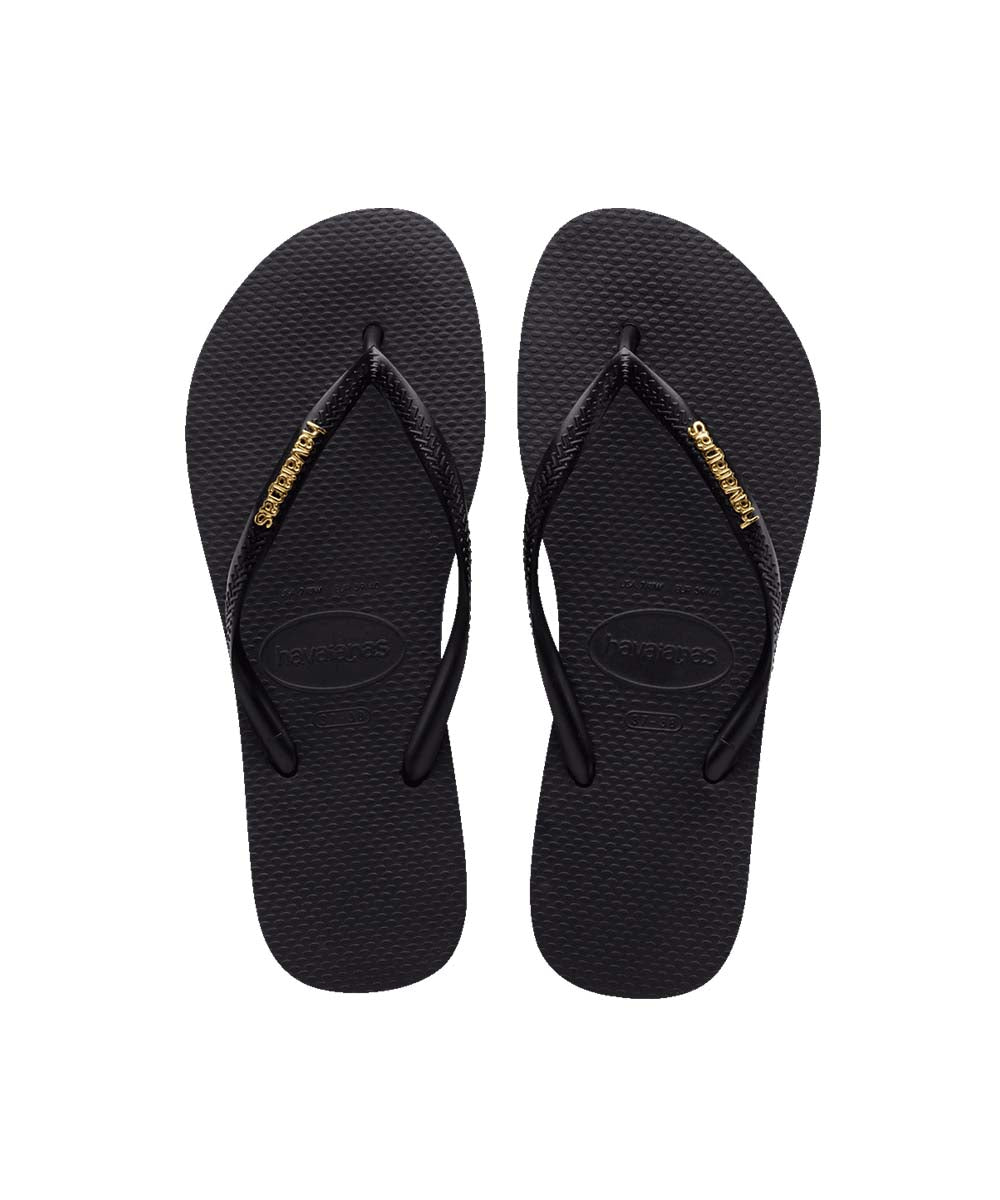 Havaianas Women's Slim Metal Logo Thongs Secondary image