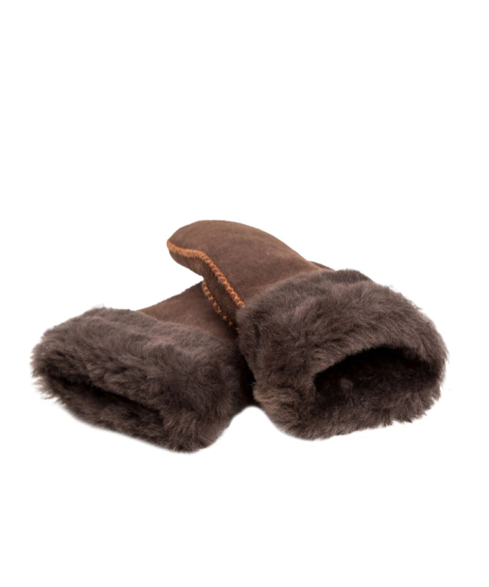 UGG Mitten Gloves Chocolate S