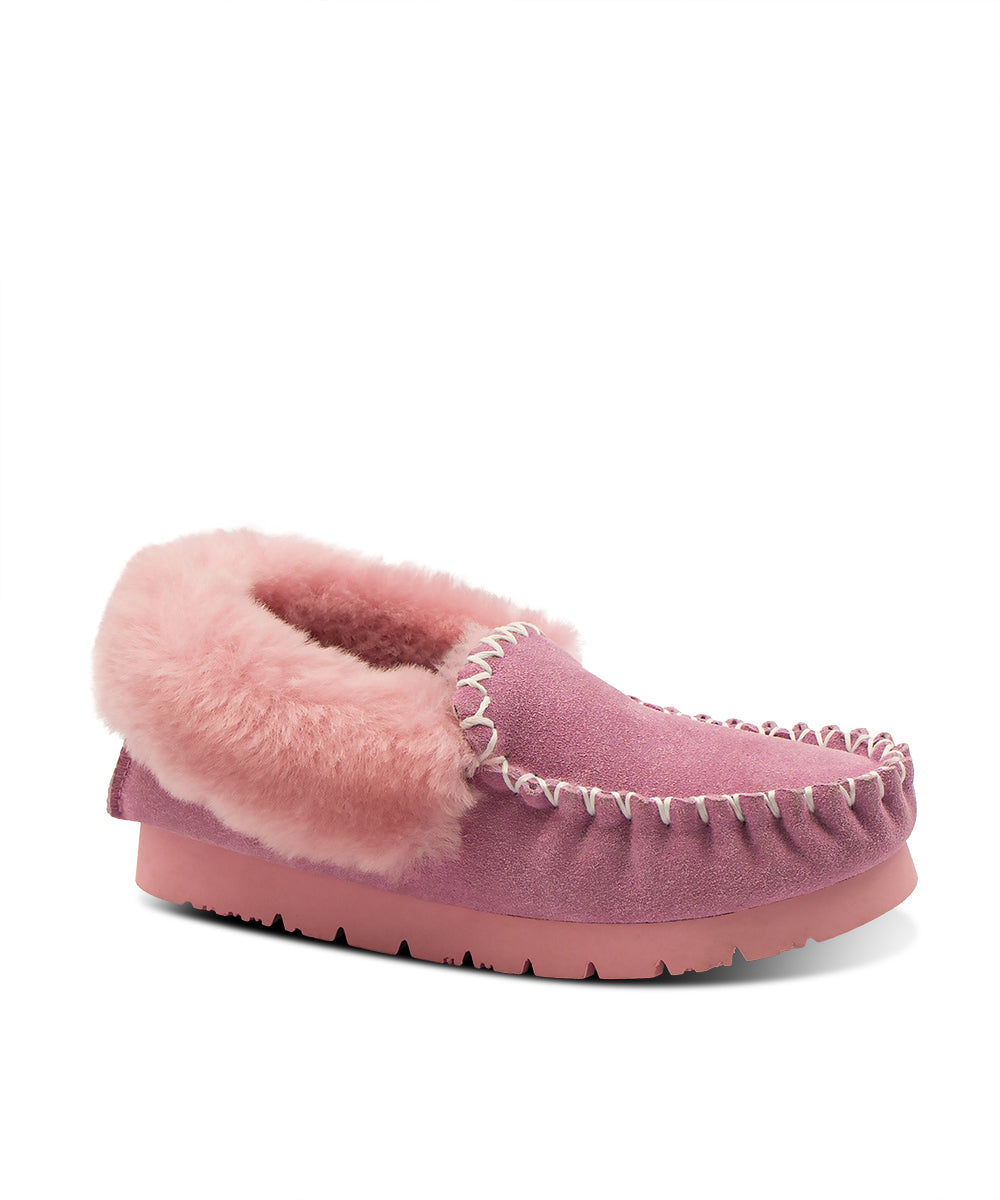 Ugg pink moccasin slippers clearance
