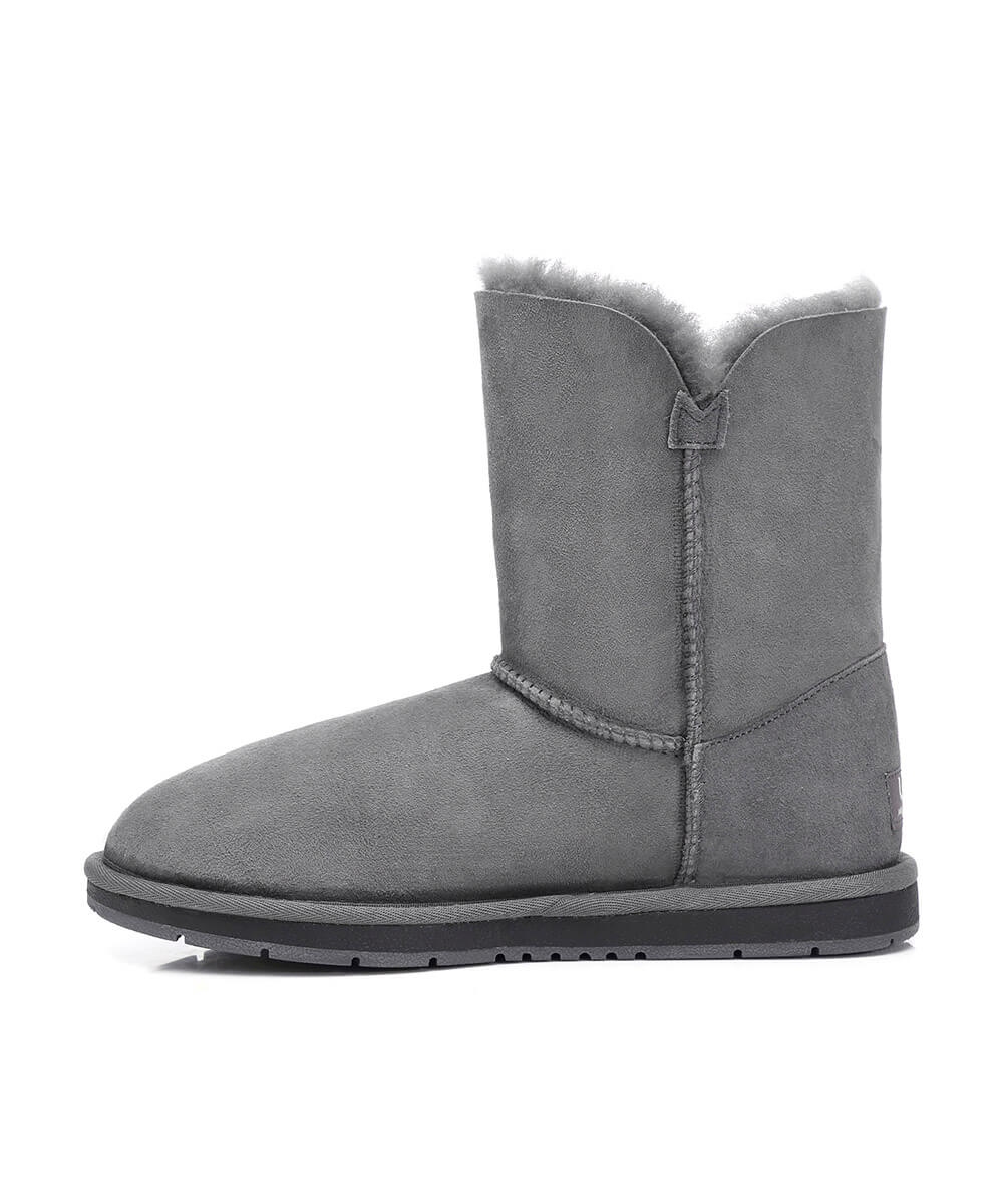 Ugg classic cuff short boot black hotsell
